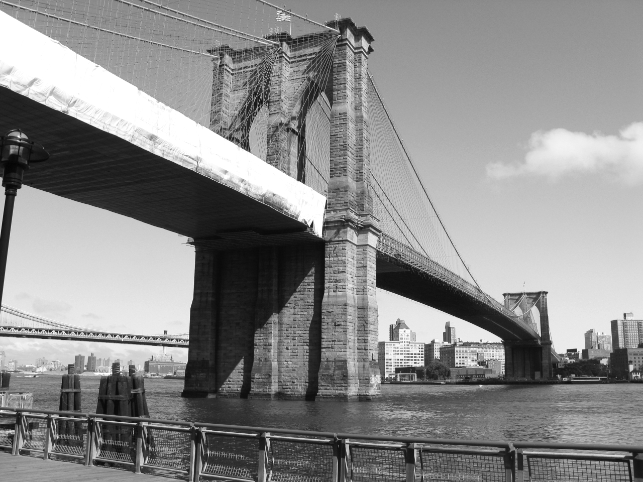 الصورة : 1883 افتتاح جسر بروكلين في مدينة نيويورك بعد 14 عاماً من البناء.