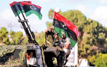 الصورة: الصورة: توحيد المؤسسة العسكرية يعود لاهتمام الليبيين