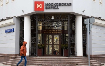 الصورة: الصورة: ارتفاع مؤشر بورصة موسكو للأسهم المقومة بالروبل