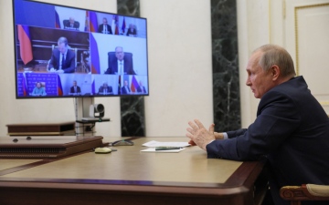 الصورة: الصورة: بوتين: لن نسمح للمتآمرين بزعزعة استقرار روسيا