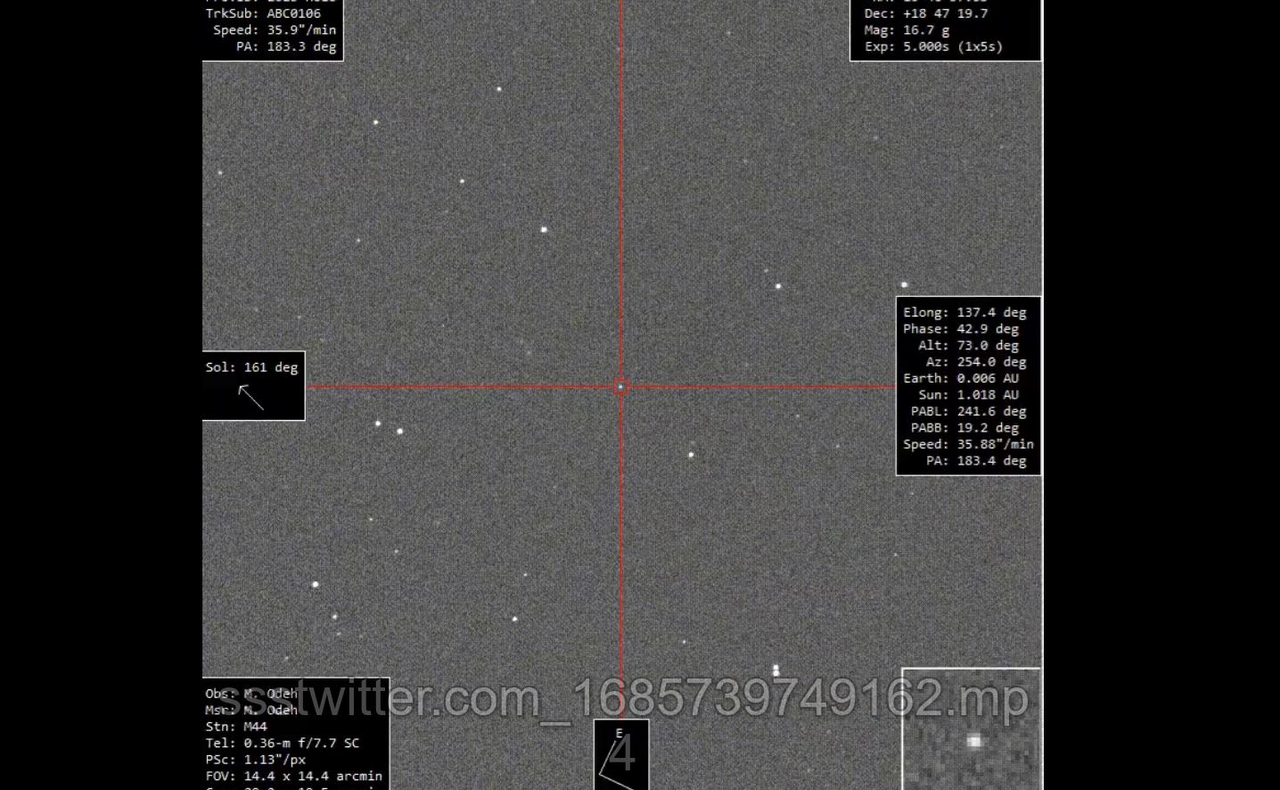 من سماء أبوظبي: تصوير كويكب من فئة الكويكبات القريبة من الأرض