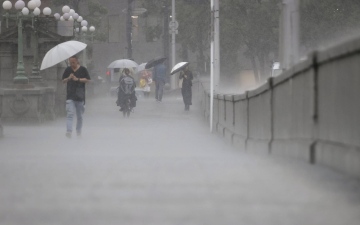 الصورة: الصورة: قتيل ومفقودان جراء أمطار غزيرة في اليابان