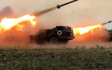 الصورة: الصورة: روسيا تعلن إسقاط 6 صواريخ أطلقتها أوكرانيا على زابوروجيا
