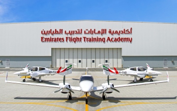 الصورة: الصورة: أسطول أكاديمية الإمارات لتدريب الطيارين يرتفع إلى 30 طائرة