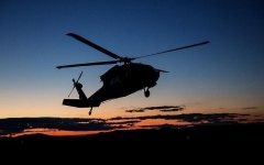 الصورة: الصورة: وفاة 4 عسكريين تونسيين في تحطم طائرة هليكوبتر
