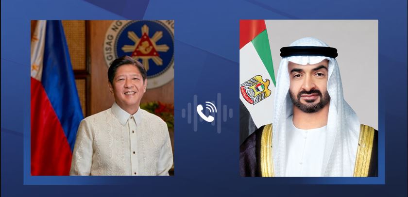 رئيس الدولة يتلقى اتصالاً هاتفياً من رئيس الفلبين