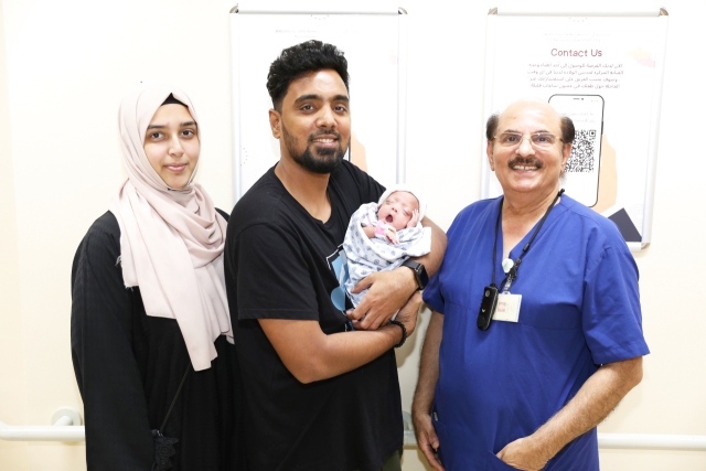 A 23-week-old baby girl was born at Latifah Hospital