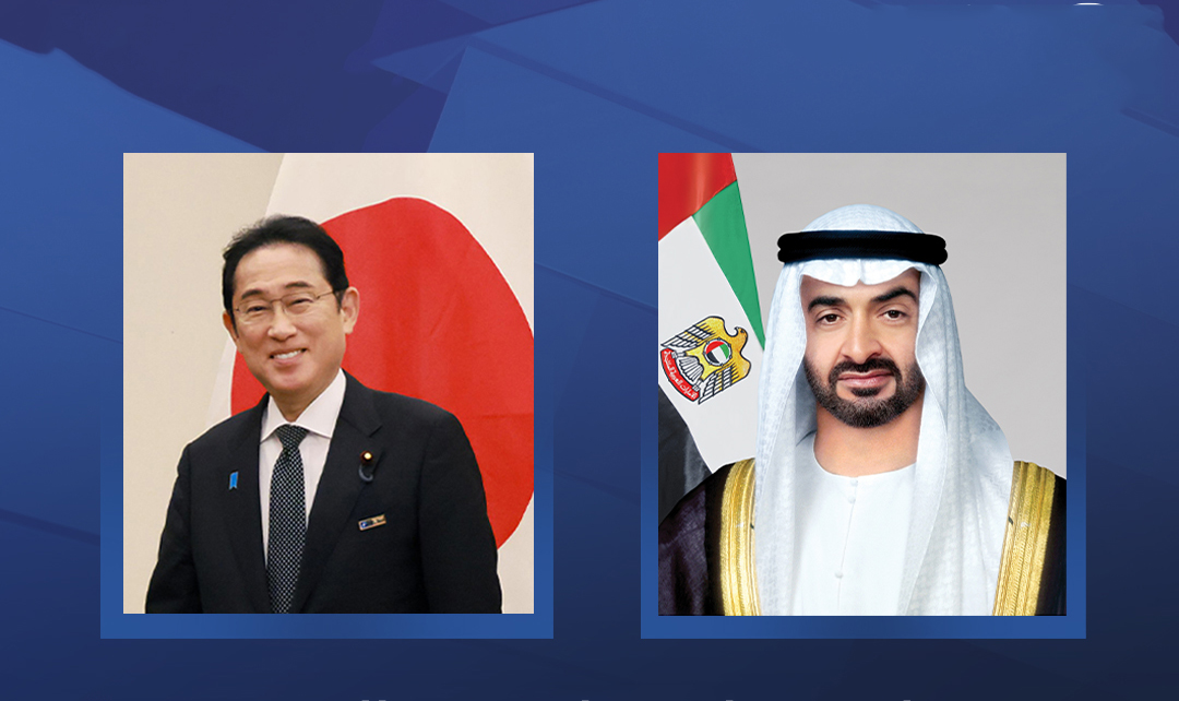 رئيس الدولة يستقبل رئيس وزراء اليابان