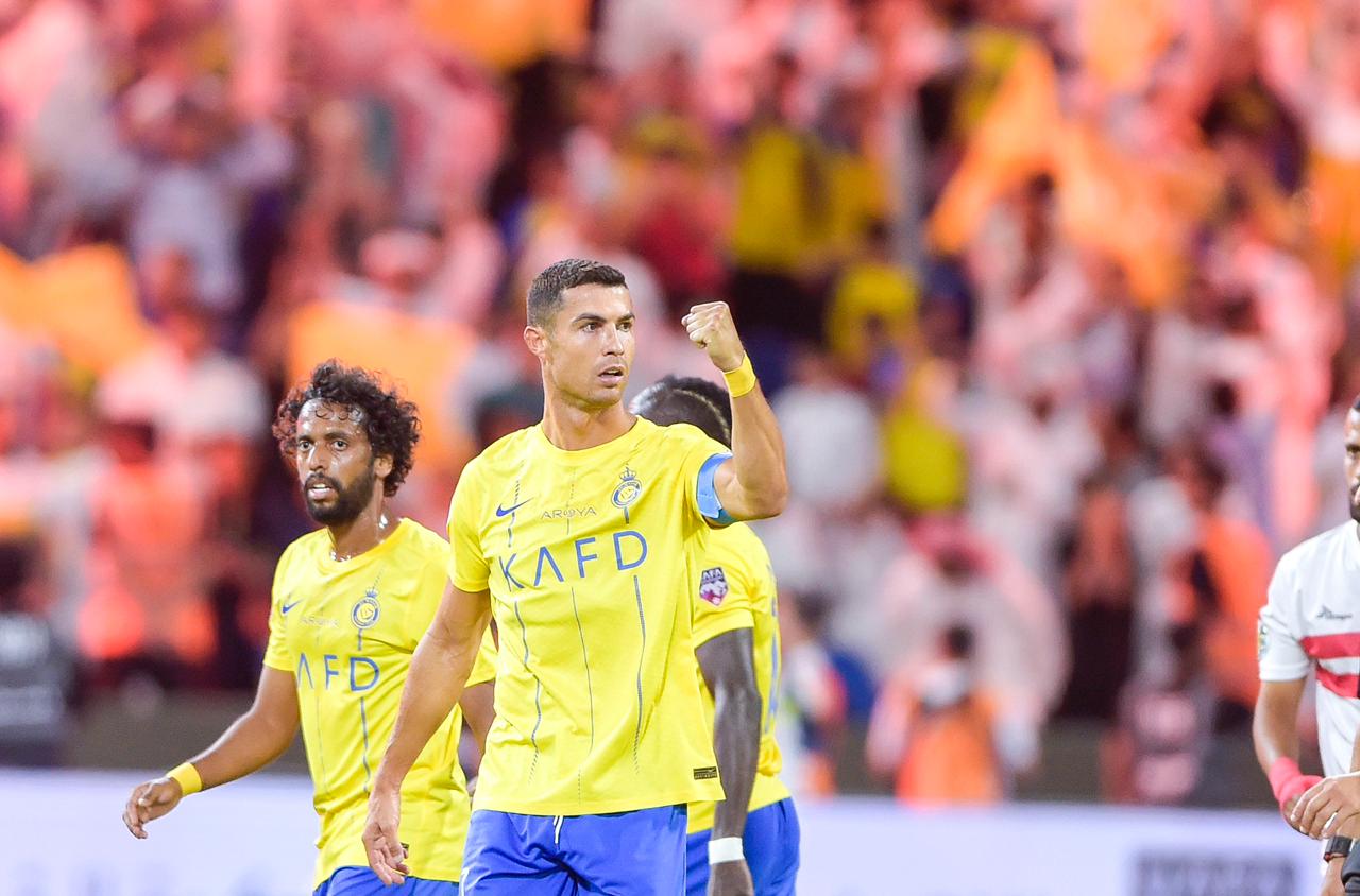 رأسية رونالدو تُطيح بالزمالك وتقود النصر لربع نهائي البطولة العربية