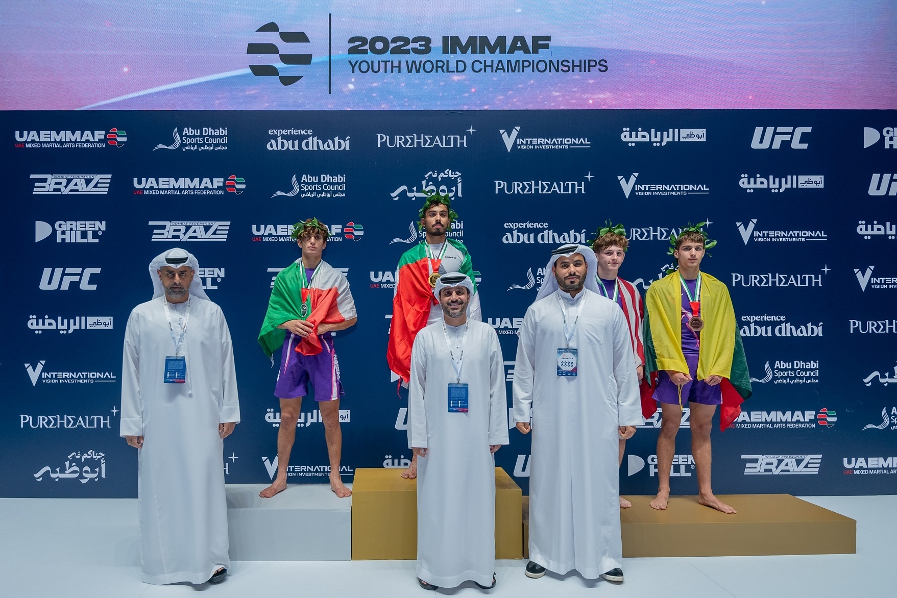 منتخب الإمارات يرفع رصيده إلى 12 ميدالية في بطولة العالم للفنون القتالية المختلطة