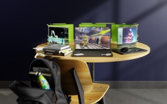 الصورة: الصورة: حواسيب NVIDIA GeForce RTX40-series المحمولة تدعم الطلاب في الدراسة والألعاب والإبداع بفضل تقنيات الذكاء الاصطناعي