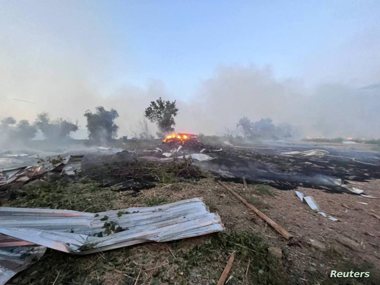 أوكرانيا: صواريخ روسية استهدفت منشأة زراعية في أوديسا