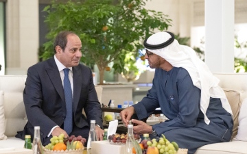 الصورة: الصورة: رئيس الدولة: العلاقات الإماراتية المصرية راسخة وتستند لإرث من التوافق والمحبة