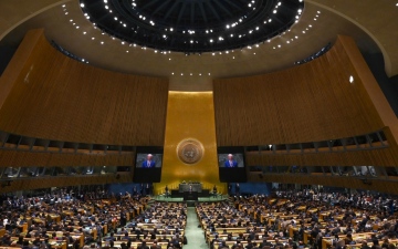 الصورة: الصورة: وفد الإمارات يعقد اجتماعات مكثفة في الأمم المتحدة