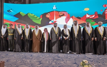 الصورة: الصورة: أحمد بن محمد يحضر الاحتفال باليوم الوطني السعودي في دبي