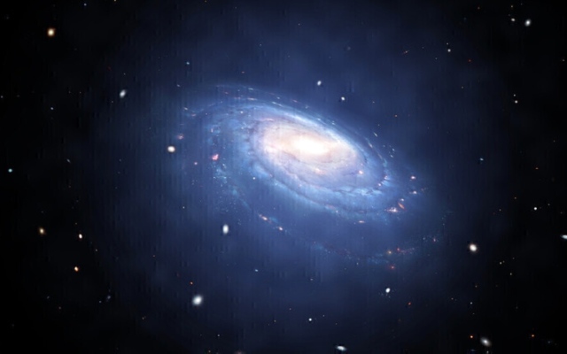 الصورة: الصورة: جيمس ويب الفضائي يكتشف مجرة ضخمة وهادئة عمرها  1.9 مليار سنة