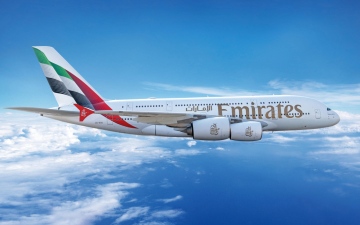 الصورة: الصورة: 68.6 % حصة طيران الإمارات من السعة المقعدية لـA380 عالمياً في أغسطس