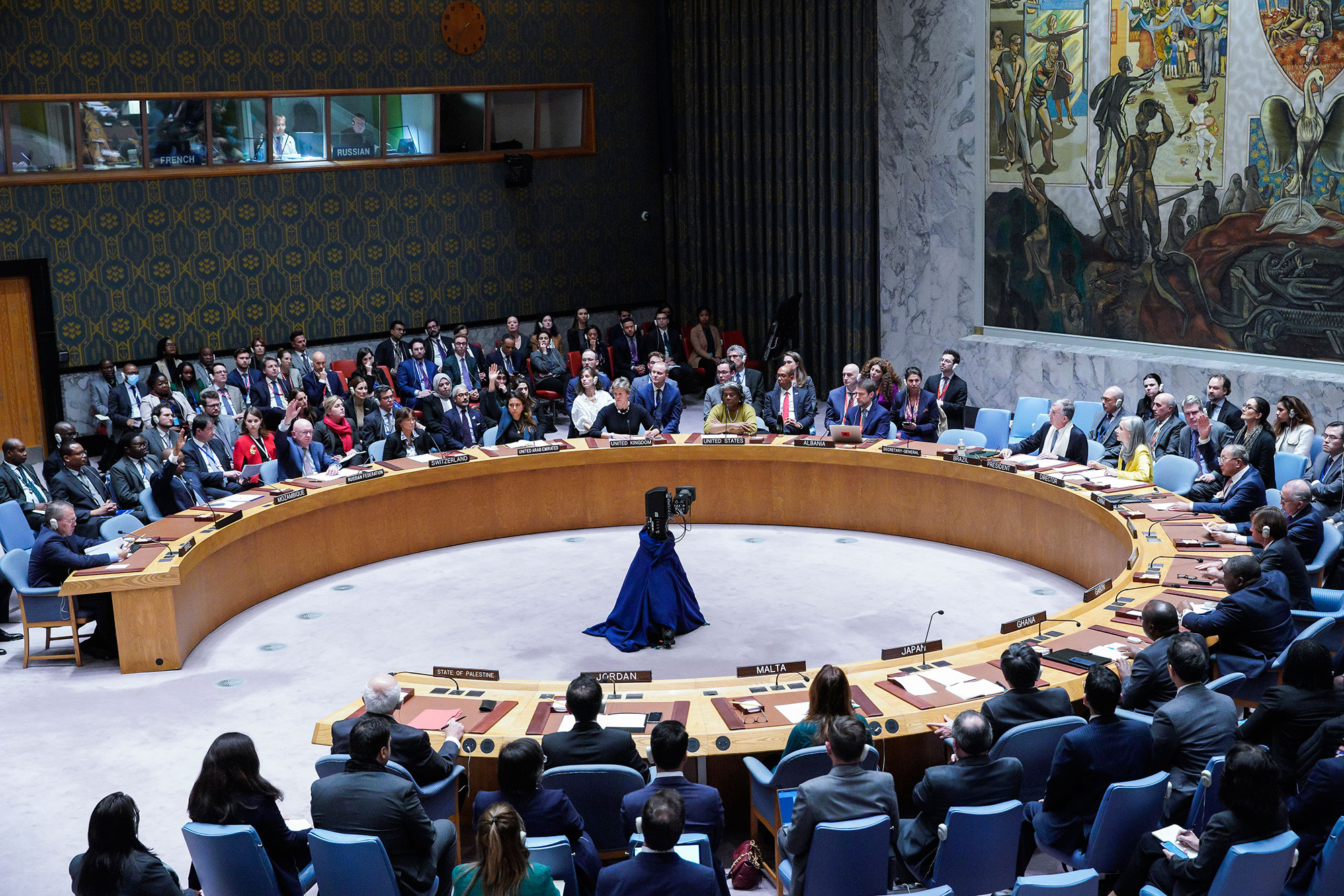 مجلس الأمن الدولي يفشل في تبني مشروع قرار روسي يدعو إلى وقف إطلاق نار لدواع إنسانية في غزة