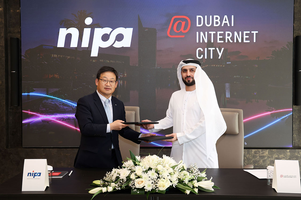 مدينة دبي للإنترنت والوكالة الوطنية الكورية لترويج تكنولوجيا المعلومات توقعان مذكرة تفاهم للارتقاء بقطاع التكنولوجيا العالمي