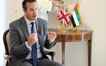 الصورة: الصورة: السفير البريطاني لدى الدولة لـ«البيان»: الإمارات تقود جهود معالجة تغير المناخ في الشرق الأوسط