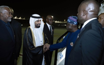 الصورة: الصورة: رئيس نيجيريا يصل إلى البلاد للمشاركة في «COP28»