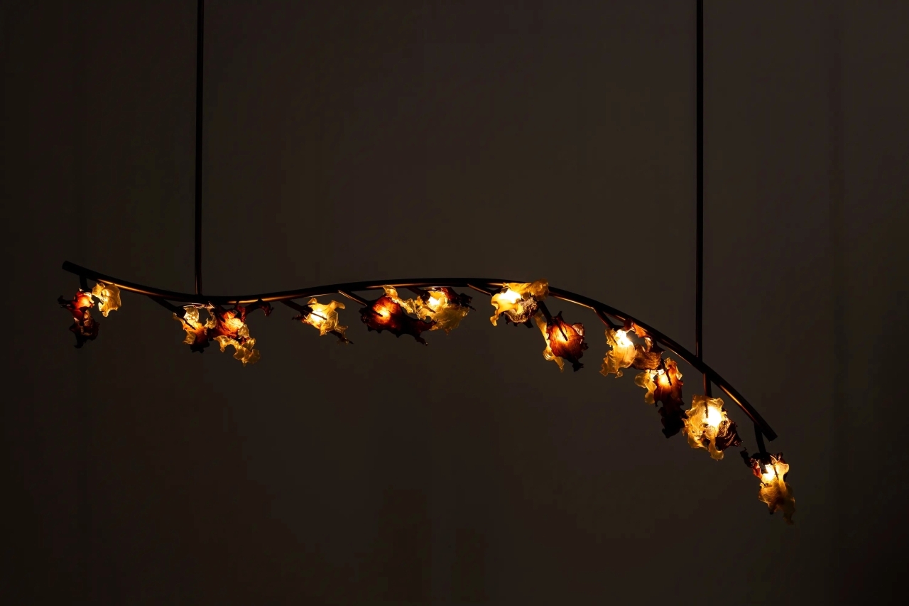 الصورة : مصابيح «جذور » ترمز إلى الترابط وتؤدي دور مصدر الغذاء للشجرة | من المصدر