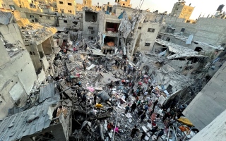 الصورة: الصورة: «حرب غزة» تثير انقساماً بين بايدن وحزبه