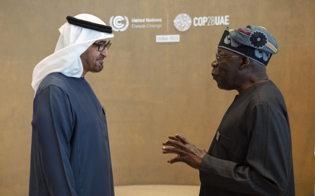الصورة: الصورة: رئيس الدولة يبحث مع قادة دول العلاقات الثنائية والقضايا الإقليمية والدولية
