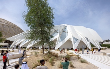 الصورة: الصورة: COP28.. «بيت الاستدامة» تجربة متعددة الحواس تروي مسيرة الإمارات نحو الحياد المناخي