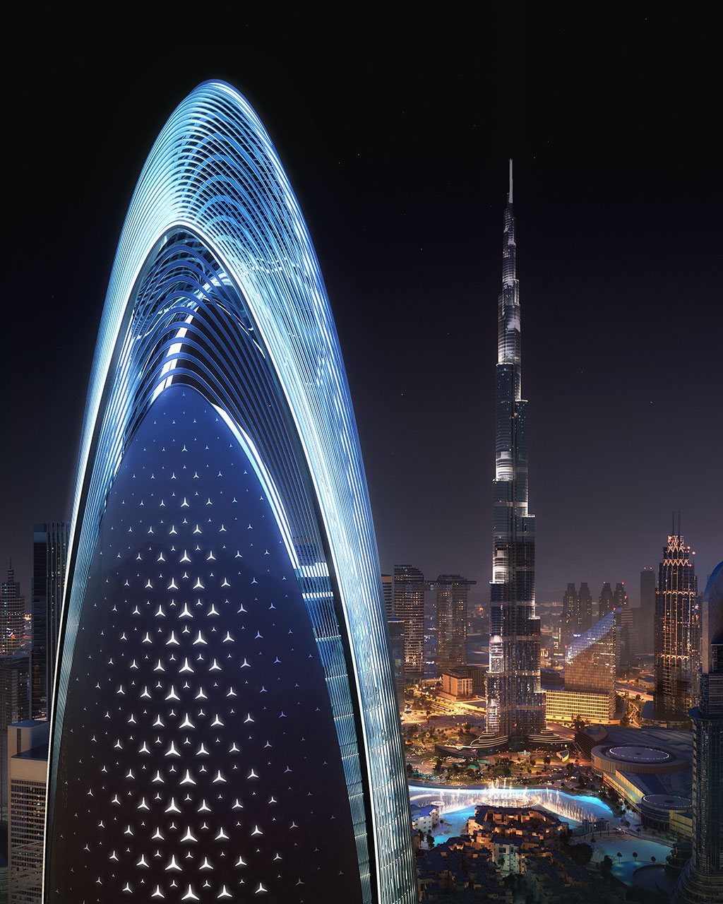 دبي تحتضن أول برج سكني يحمل علامة «مرسيدس بنز» في العالم