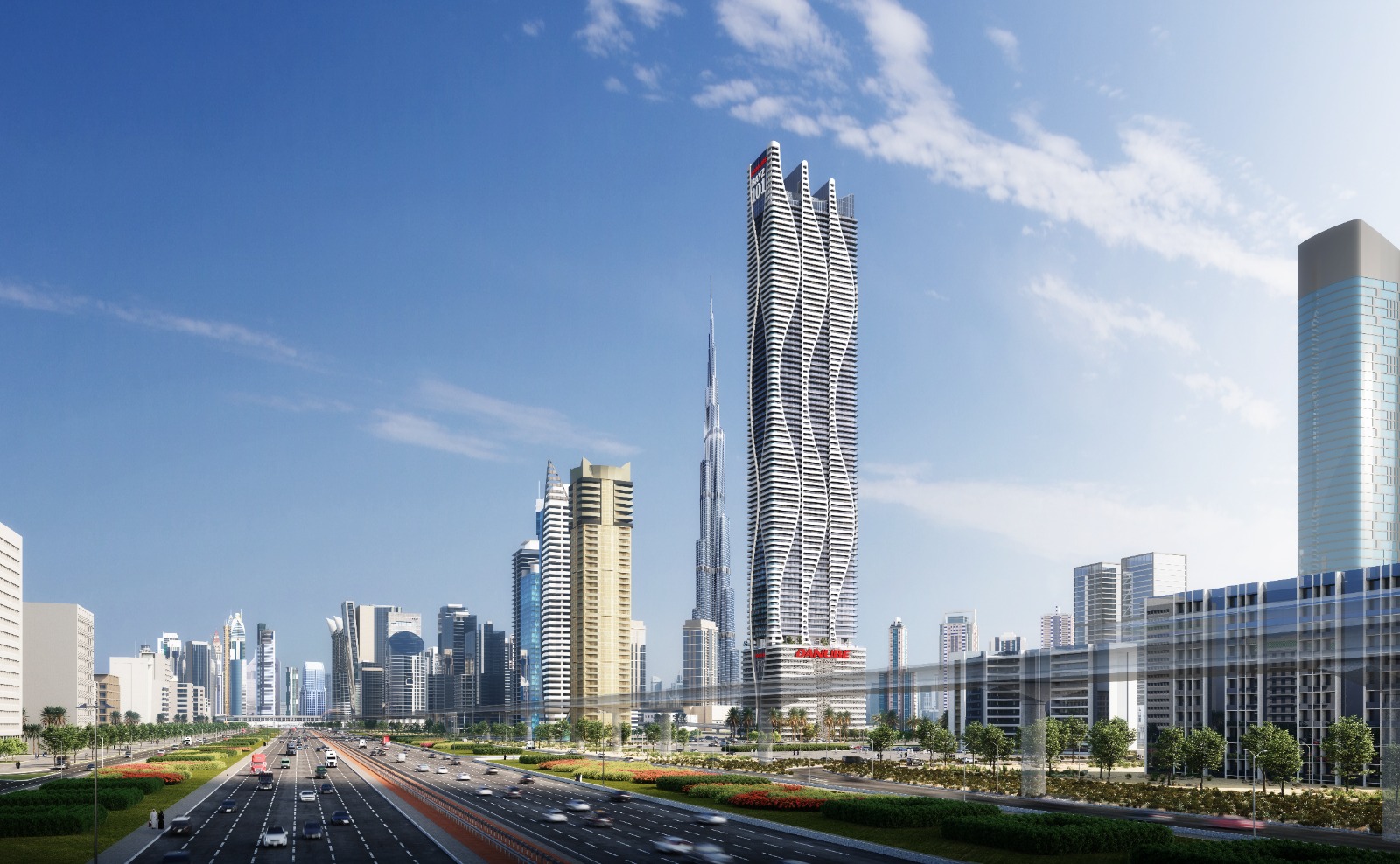 «دانوب» تطلق رابع أطول برج فوق 100 طابق في دبي