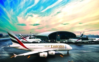 الصورة: الصورة: مطار دبي يستحوذ على 80 % من خطوط الطيران الأكثر ازدحاماً إقليمياً