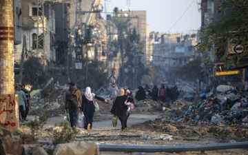 الصورة: الصورة: تحرك أمريكي مصري قطري لوقف حرب غزة