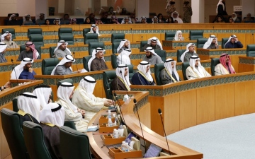 الصورة: الصورة: الحكومة الكويتية تؤدي اليمين الدستورية