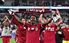 الصورة: الصورة: قطر تهزم إيران وتلاقي الأردن في نهائي كأس آسيا