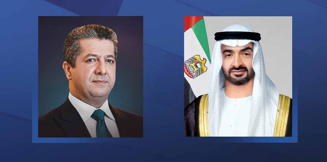 رئيس الدولة يستقبل رئيس وزراء إقليم كردستان العراق