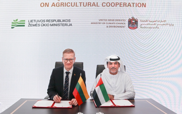 الصورة: الصورة: تعاون بين الإمارات وليتوانيا في النظم الغذائية المستدامة والاستثمار الزراعي