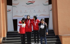 الصورة: الصورة: 15 ميدالية ملونة "للأولمبياد الخاص الإماراتي لألعاب القوى" في بطولة الشرق الأوسط