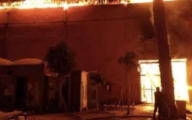 الصورة: الصورة: حريق يلتهم موقع تصوير "مسلسل الكبير أوي 8" .. وأشرف عبد الباقي يوضح