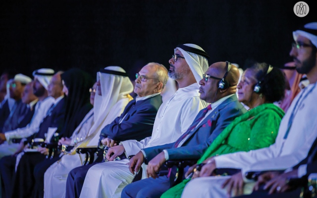 الصورة: الصورة: خالد بن محمد بن زايد يشهد افتتاح المؤتمر الوزاري الـ 13 لمنظمة التجارة العالمية في أبوظبي