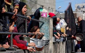 الصورة: الصورة: الأمم المتحدة: ربع سكان غزة على بعد خطوة واحدة من المجاعة