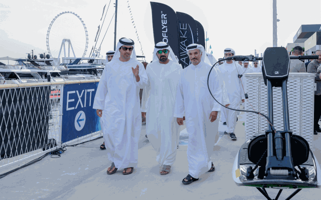 الصورة: الصورة: أحمد بن سعيد يفتتح الدورة الثلاثين من معرض دبي العالمي للقوارب