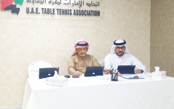 الصورة: الصورة: عمومية الطاولة تعتمد عضوية نادي أبوظبي لألعاب المضرب