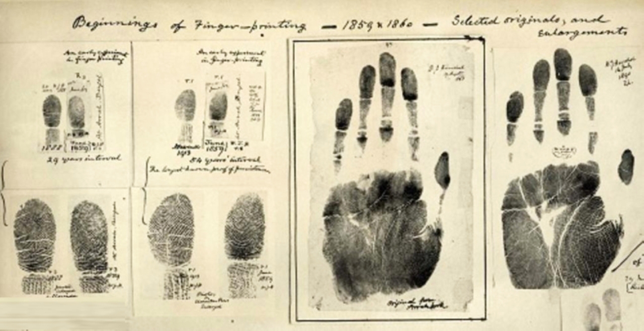 الصورة : 1911 - بدء استعمال البصمات للمرة الأولى كأداة للكشف عن الجرائم في نيويورك.