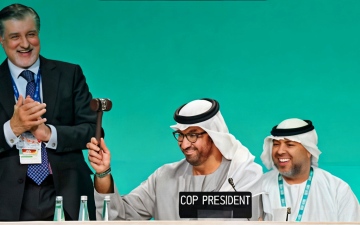 الصورة: الصورة: سلطان الجابر ينال جائزة القيادة من أسبوع سيرا للطاقة تقديراً لجهوده في التوصّل إلى "اتفاق الإمارات" التاريخي