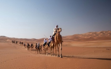 الصورة: الصورة: «حداء الإبل» تراث شفوي يستمد مخزونه من الحياة البدوية