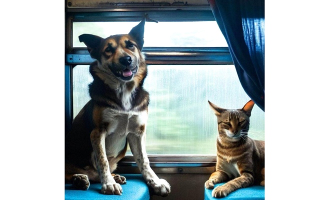 الصورة: الصورة: قطارات للحيوانات الأليفة