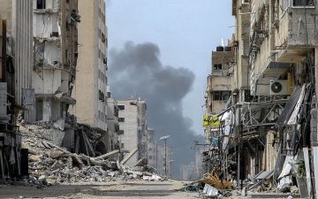 الصورة: الصورة: ارتفاع الحصيلة في قطاع غزة إلى 32623 قتيلًا منذ اندلاع الحرب