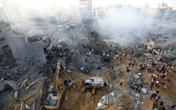 الصورة: الصورة: وفد إسرائيلي رفيع المستوى يعتزم استئناف مفاوضات غزة