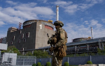 الصورة: الصورة: تحذير أوكراني من عملية روسية وشيكة في محطة زابوريجيا النووية